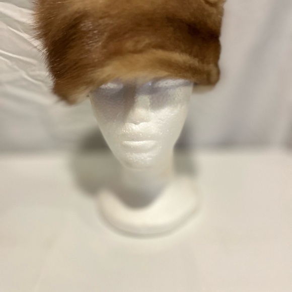 Brodys Vintage Honey Mink Bolero Jacket with Hat Pockets Winged Collar - Picture 7 of 16